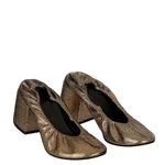 Sapato-MM6-Maison-Margiela-Couro-Texturizado-Dourado