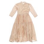 Vestido-Stine-Goya-Longo-Tecido-Texturizado-Rosa-Claro