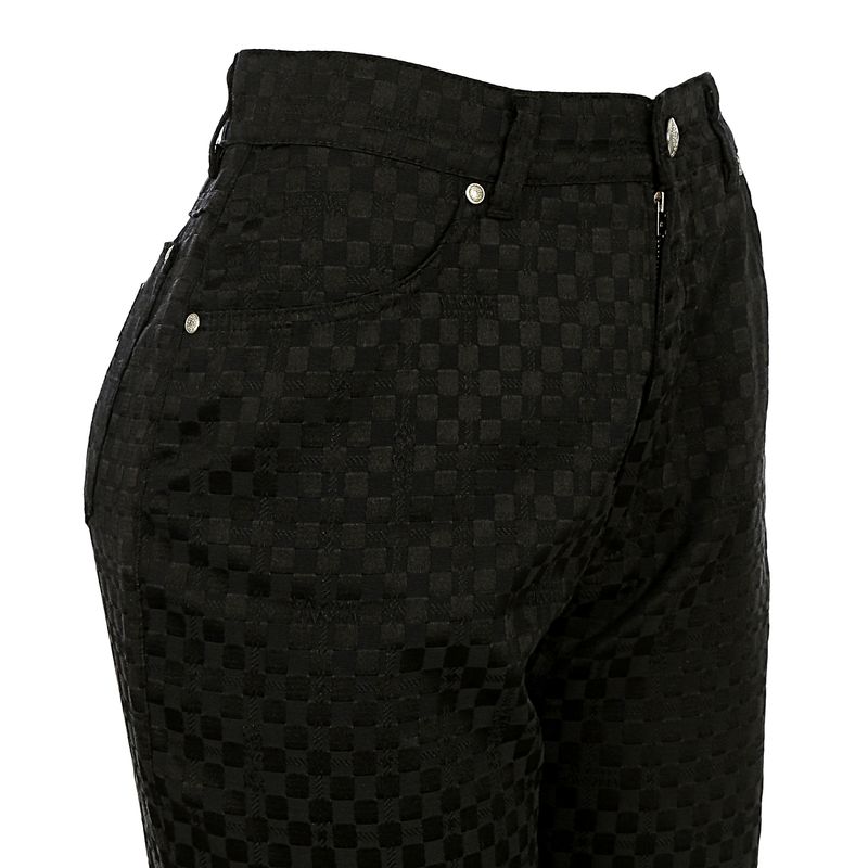 Calca-Versace-Preta-Quadriculada