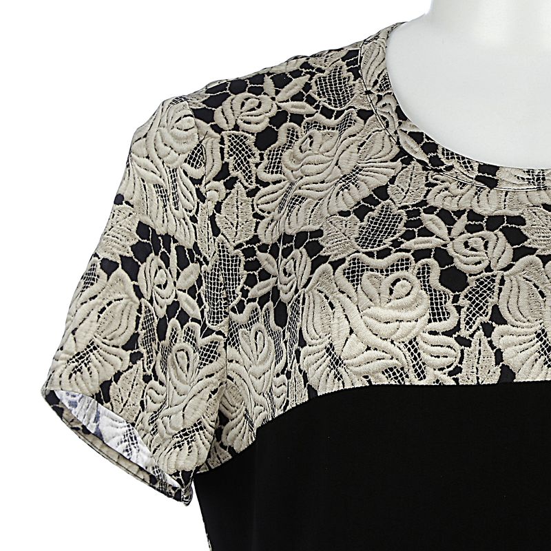 Vestido-Stella-McCartney-Tecido-Preto-e-Estampa-Floral