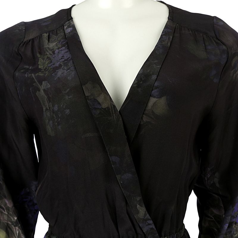 Vestido-Cris-Barros-Curto-Manga-Longa-Florido-Roxo