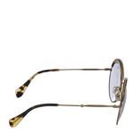 Oculos-Miu-Miu-Redondo-Marrom-e-Dourado