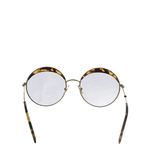 Oculos-Miu-Miu-Redondo-Marrom-e-Dourado