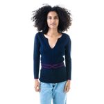 Blusa-Carolina-Herrera-Manga-Longa-Laco-Azul-Marinho-e-Pink