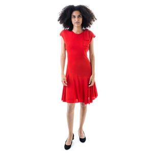 Vestido Carolina Herrera Laço no Ombro Vermelho