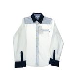 Camisa-Social-Hugo-Boss-Infantil-Branca-e-Gola-Azul-Marinho