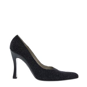 Scarpin Prada Lã Cinza
