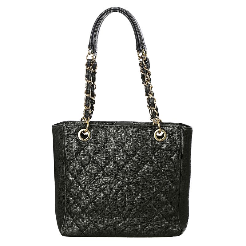 Bolsa-Chanel-Petite-Shopping-Tote-Caviar-Preto