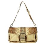 Bolsa-Prada-Vintage-Nylon-Bege-e-Couro-Exotico