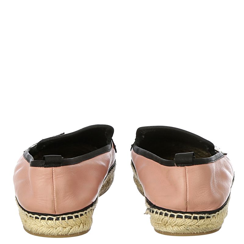 Espadrille-Fendi-Couro-Rosa-Preto-e-Couro-Exotico