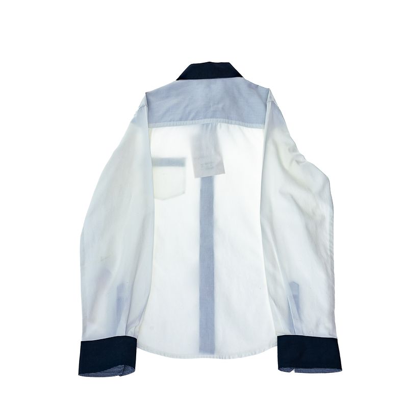 Camisa-Social-Hugo-Boss-Infantil-Branca-e-Gola-Azul-Marinho