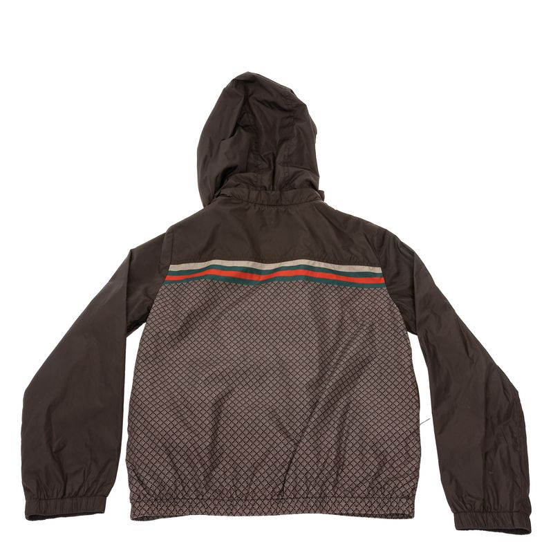 Jaqueta-Gucci-Infantil-Nylon-Diamante-Marrom