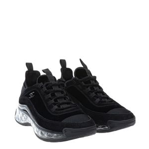 Tênis Chanel 2020 CC Camurça Preto