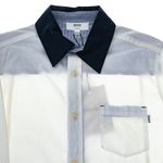 Camisa-Social-Hugo-Boss-Infantil-Branca-e-Gola-Azul-Marinho