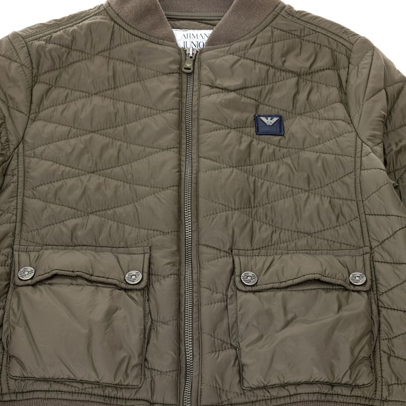 Casaco-Armani-Infantil-Puffer-Verde