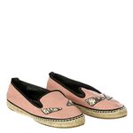 Espadrille-Fendi-Couro-Rosa-Preto-e-Couro-Exotico