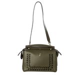 Bolsa-Fendi-Lace-Up-Dotcom-Satchel-Verde-Oliva