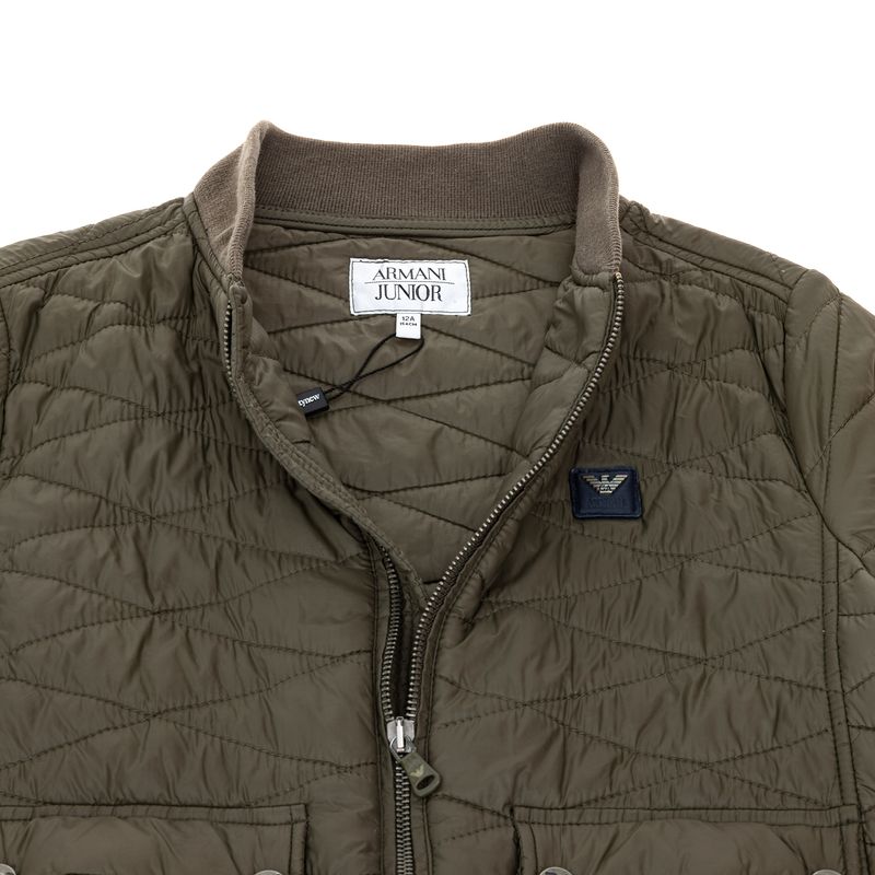 Casaco-Armani-Infantil-Puffer-Verde