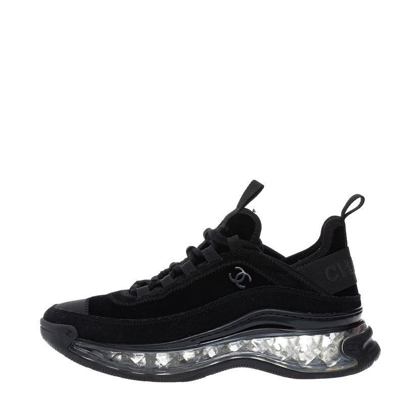 Tenis-Chanel-2020-CC-Camurca-Preto