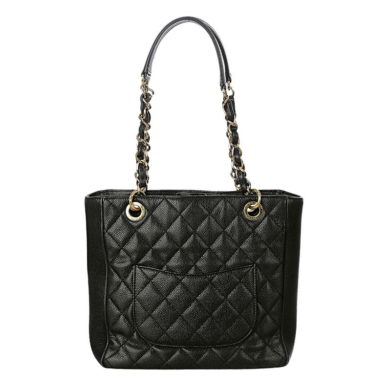 Bolsa-Chanel-Petite-Shopping-Tote-Caviar-Preto