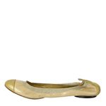 Sapatilha-Chanel-Elastico-e-Couro-Dourado