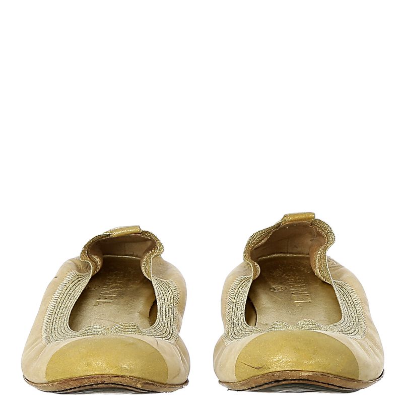 Sapatilha-Chanel-Elastico-e-Couro-Dourado