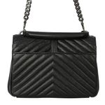 Bolsa-Saint-Laurent-Loulou-Pequena-Couro-Preto