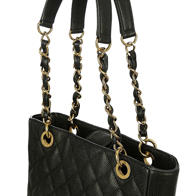 Bolsa-Chanel-Petite-Shopping-Tote-Caviar-Preto