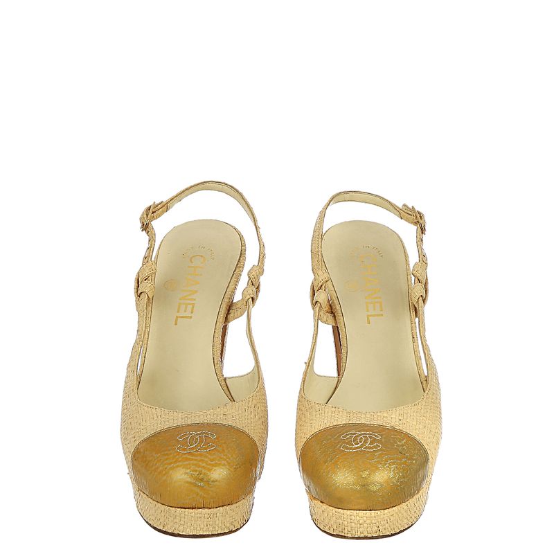 Sapato-Chanel-Slingback-Raffia-Bege