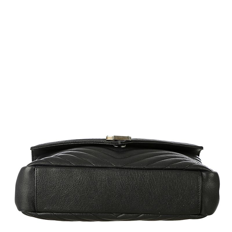 Bolsa-Saint-Laurent-Loulou-Pequena-Couro-Preto