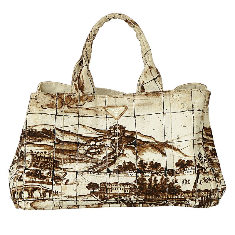 Bolsa-Prada-Tote-Vintage-Estampada