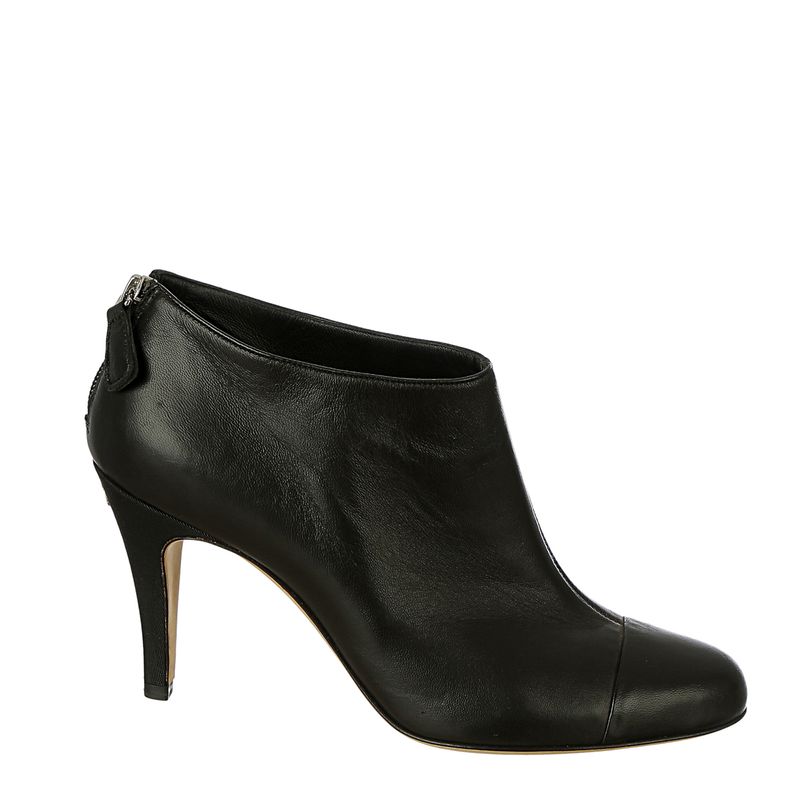 Ankle-Boot-Chanel-Couro-Preto