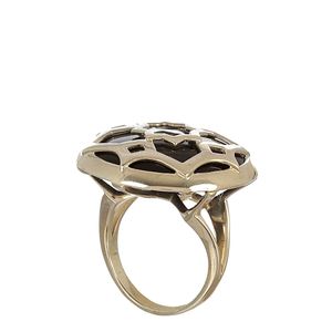 Anel Tiffany & Co Prata e Pedra Negra