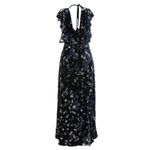 Vestido-Longo-Veludo-Estampado-Preto