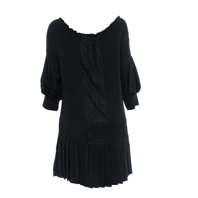 Vestido-Diane-Von-Furstenberg-Gola-Elastica-Preto