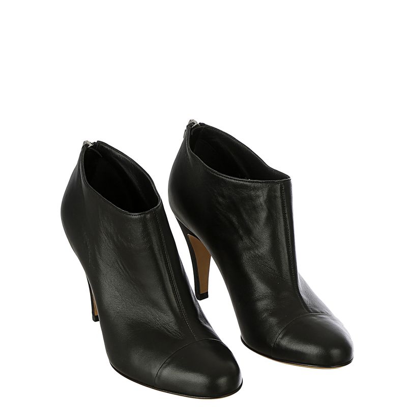 Ankle-Boot-Chanel-Couro-Preto