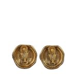 Brinco-Vintage-Pressao-Redondo-Uniforme-Labirinto-Dourado