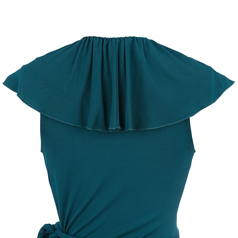 Vestido-Diane-Von-Furstenberg-Envelope-Nylon-Turquesa