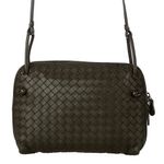 Bolsa-Bottega-Veneta-Intrecciato-Nodini-Couro-Marrom-Escuro