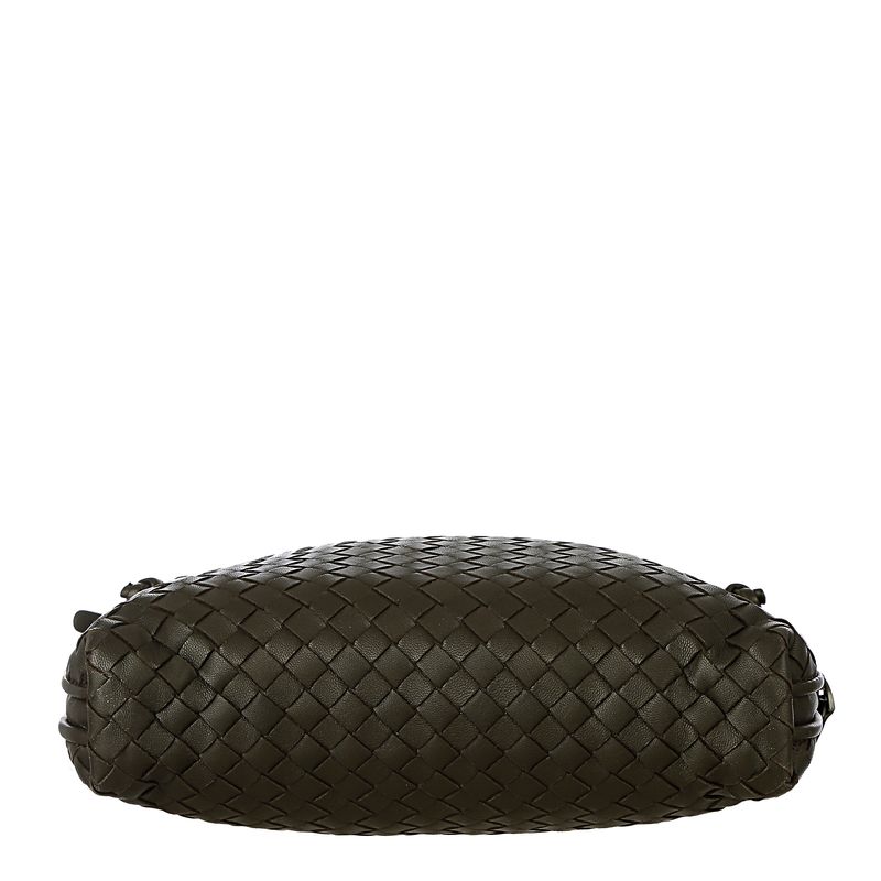Bolsa-Bottega-Veneta-Intrecciato-Nodini-Couro-Marrom-Escuro