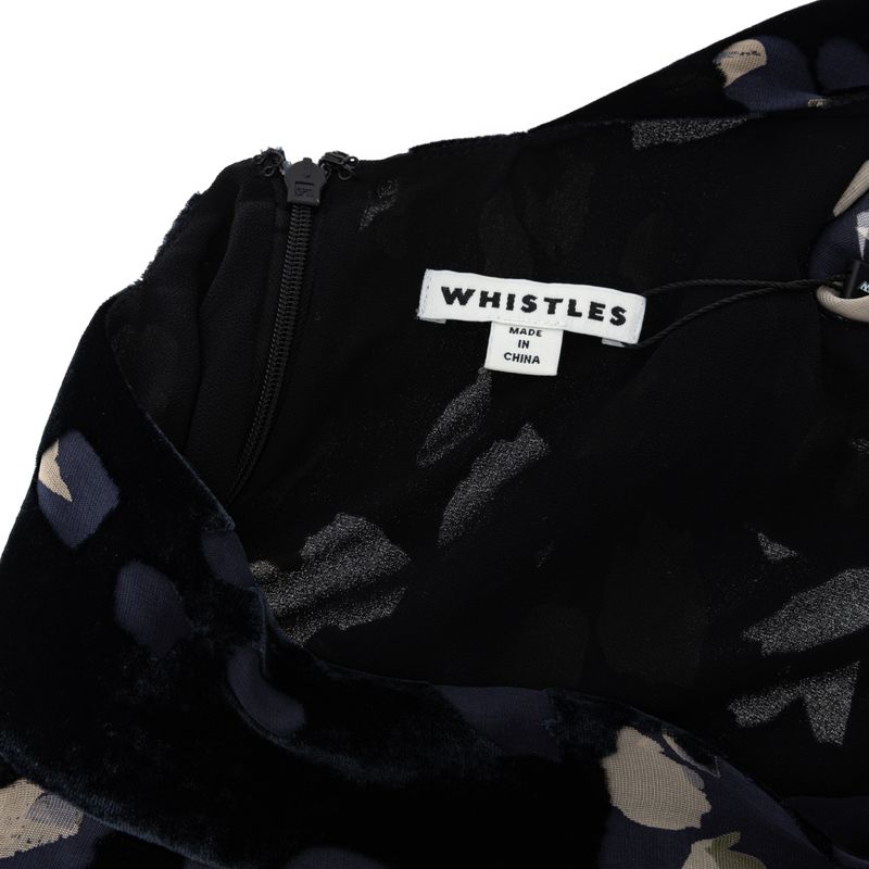 Vestido-Longo-Veludo-Estampado-Preto