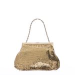 Bolsa-Vintage-Malha-de-Metal-Dourada