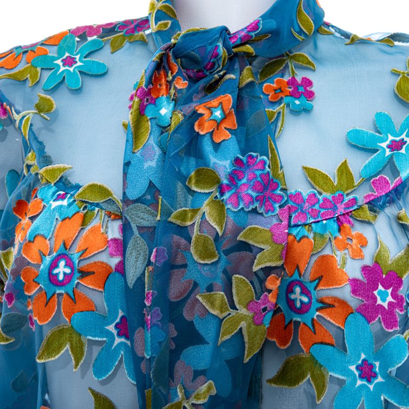 Camisa-Organza-Floral-Azul