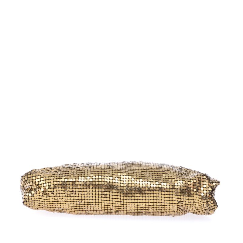 Bolsa-Vintage-Malha-de-Metal-Dourada