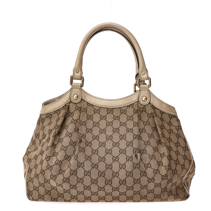 Bolsa-Gucci-Sukey-GG-Supreme-e-Verniz-Bege