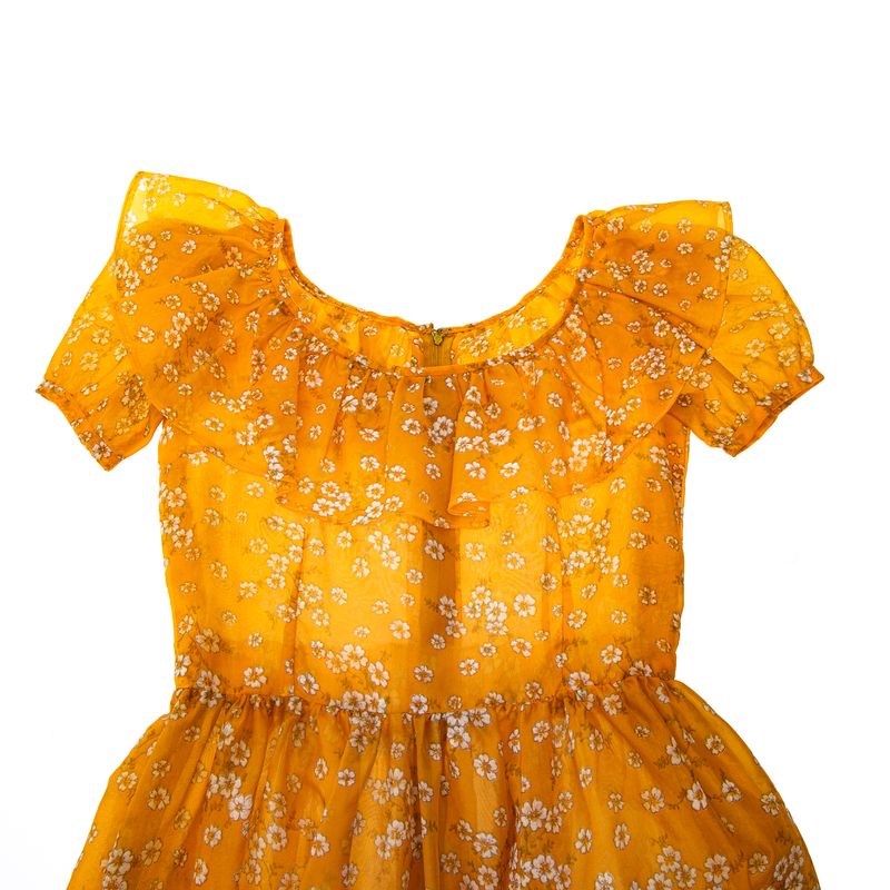 Vestido-Organza-Babados-Floral-Amarelo