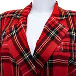 Blazer-Vintage-Xadrez-Vermelho