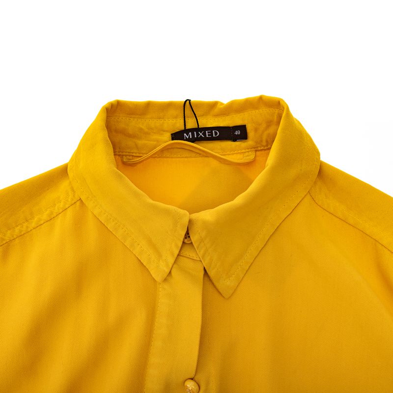 Vestido-Mixed-Chemise-Amarelo