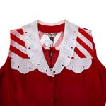 Vestido-Vintage-Linho-Vermelho
