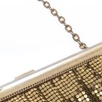 Bolsa-Vintage-Malha-de-Metal-Dourada